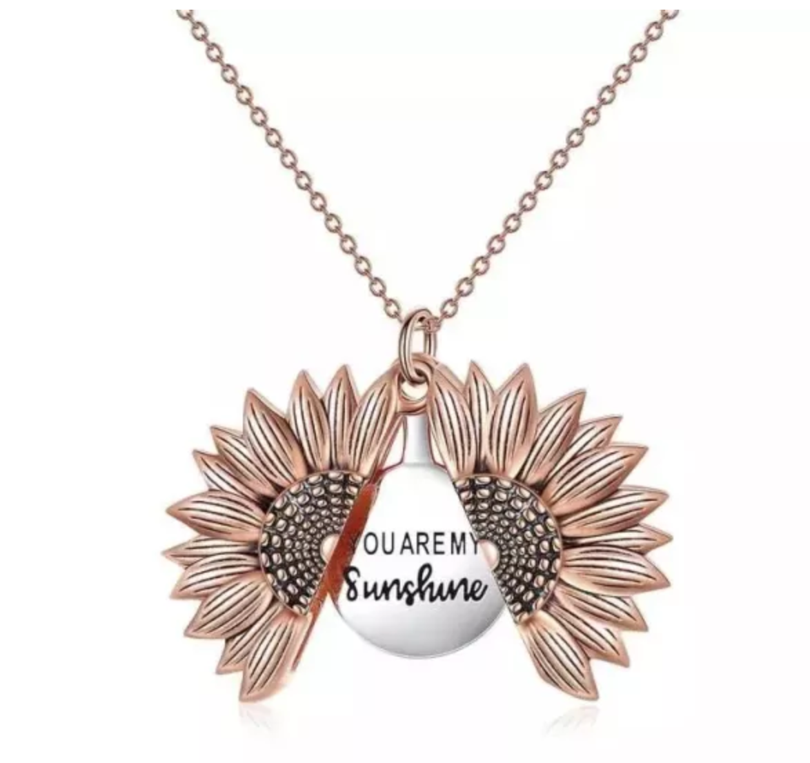 You are my Sunshine Sunflower Necklace